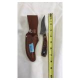 DUCKS UNLIMITED 440  FIXED BLADE KNIFE W/SHEATH
