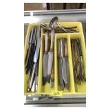 FLAT OF ASST. SILVERPLATE FLATWARE