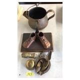 LOT OF ASST. BRASS & BRONZE DECOR