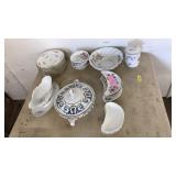 LOT OF ASST PORCELAIN DISHES