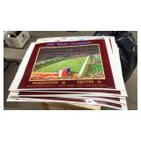 1987 WASHINGTON REDSKINS WORLD CHAMP POSTERS