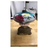 ANTQ. VICTORIAN GONE WITH THE WIND STYLE OIL LAMP