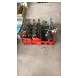 CRATE OF COCA-COLA & PEPSI GLASS BOTTLES