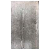 14K WHITE GOLD BAR CHAIN NECKLACE