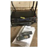 (2) VHS PLAYERS: PANASONIC & JVC