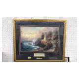 THE LIGHT OF PEACE FRAMED PRINT, THOMAS KINCADE
