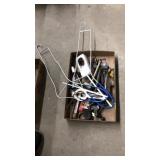 FLAT OF VNTG TOOLS & KITCHEN ACCESSORIES