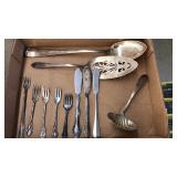 FLAT OF ASST. SILVERPLATE FLATWARE