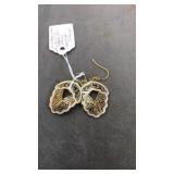 VNTG. DAMASCENE DANGLE EARRINGS
