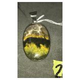 BUMBLE BEE JASPER PENDANT