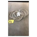 (7) MARKED .925 STERLING BANGLES