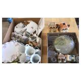 FLAT OF ASST. SMALL TABLE ARTICLES & PORCELAIN