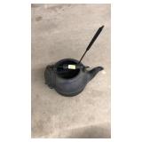 CAST IRON TEA KETTLE WITH LADDLE
