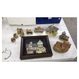 10 PC. DAVID WINTER PORCELAIN HOUSES