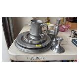 COLLECTION OF PEWTER