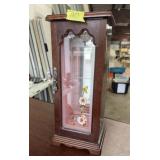 VNTG. WOOD TABLETOP JEWELRY ARMOIRE