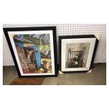 FRAMED PUZZLE & FRAMED FARMHOUSE PRINT