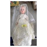 VNTG. BRIDE PORCELAIN DOLL