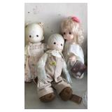 (3) PRECIOUS MOMENTS PORCELAIN DOLLS