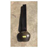 VNTG. SWISS COW BELL NO.8 ON LEATHER STRAP