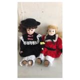 (2) PORCELAIN DOLLS