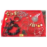 TRAY OF COSTUME JEWELRY