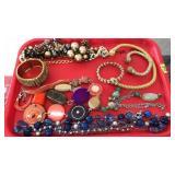 TRAY OF ASST. COSTUME JEWELRY