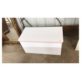 WHITE AND PINK TOY BOX