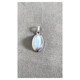 STERLING & MOONSTONE PENDANT