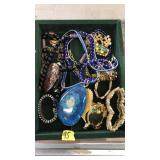 TRAY OF ASST. COSTUME JEWELRY