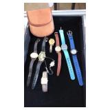 BOX OF ASST. WATCHES & WALLET