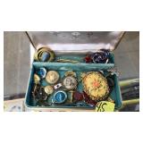 LOT OF ASST. PINS & CLIP ON EARRINGS