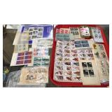 TRAY OF STAMPS