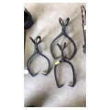 3 ANTQ. ICE TONGS
