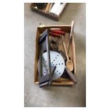 FLAT OF PRIMITIVE KITCHEN ACCESSORIES