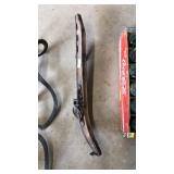 ANTQ. METAL & WOOD HORSE HAME