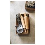 FLAT OF ANTQ. KITCHEN TOOLS