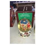 HAND PAINTED SANTAS TOYLAND MUSICAL SNOWGLOBE