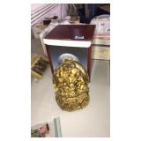 MUSICAL SNOWGLOBE: GOLD NATIVITY SCENE