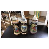 (3) BEER STEINS, MADE IN GERMANY