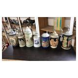 (7) BEER STEINS, MADE IN GERMANY