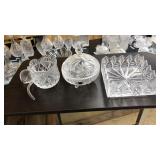 LOT OF ASST. CUT GLASS SERVINGWARE