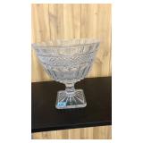 SHANNON CRYSTAL PEDESTAL PUNCH BOWL