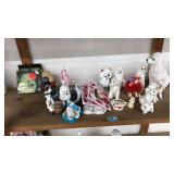 COLLECTION OF POODLE FIGURINES