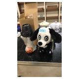 2 PC. HALLOWEEN DECOR: CANDLE AND DOG