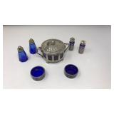 7PC. COBALT BLUE SERVINGWARE