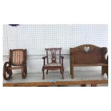 LOT OF DOLL FURNITURE