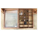 TRINKET SHELF WITH ASST. TRINKETS