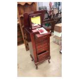 'OLDE ENGLISH JEWELRY ARMOIRE