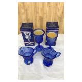 LOT OF COBALT BLUE AVON GLASSWARE